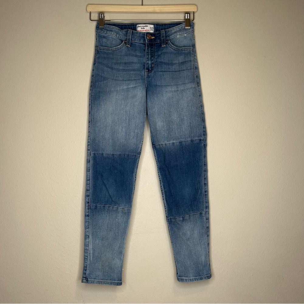 Abercrombie Kids‎ High Rise Mini Mom Jeans Medium Wash Blue Size 11/12
